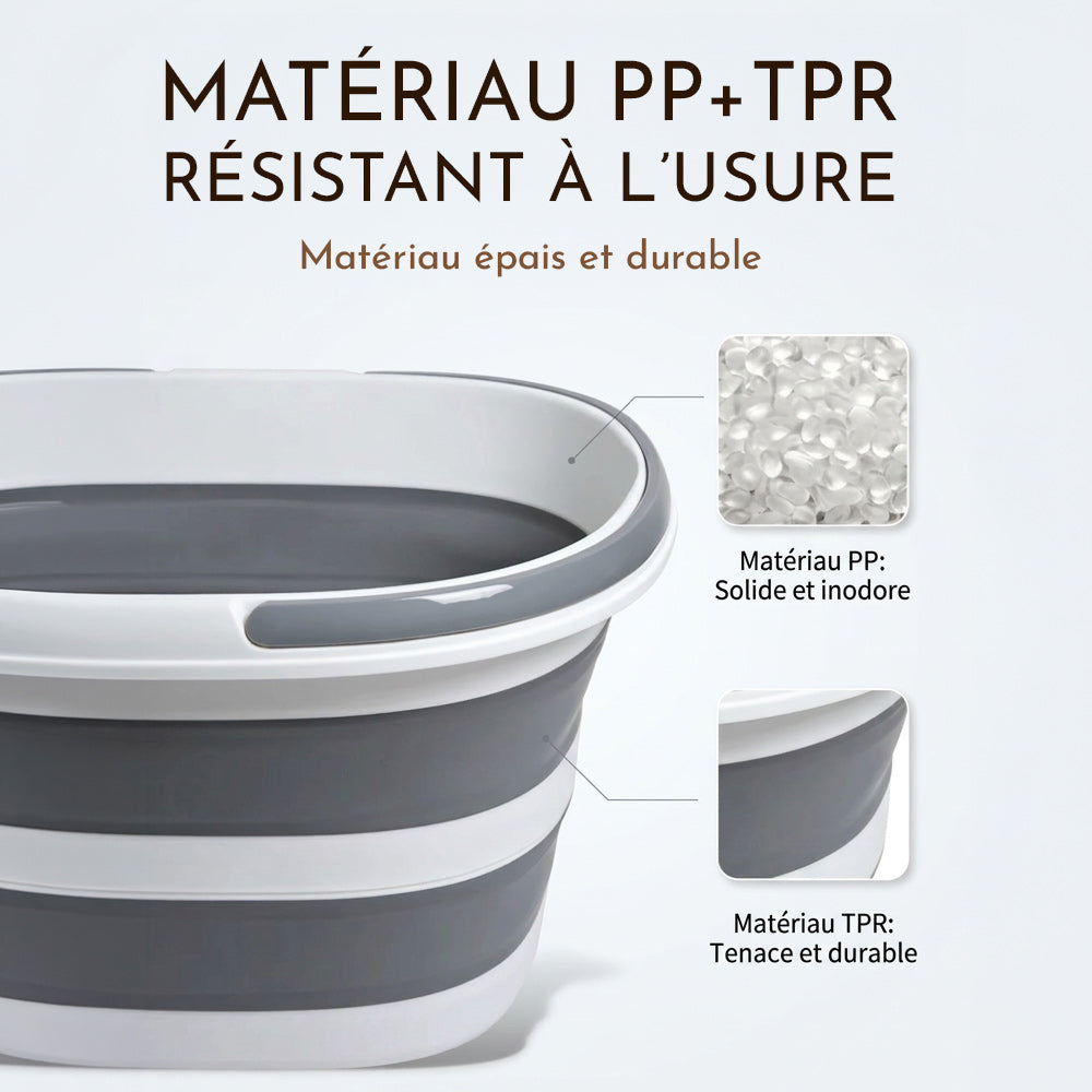 Panier à linge plastique pliable