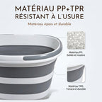 Panier à linge plastique pliable