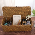Petit panier de rangement avec couvercle
