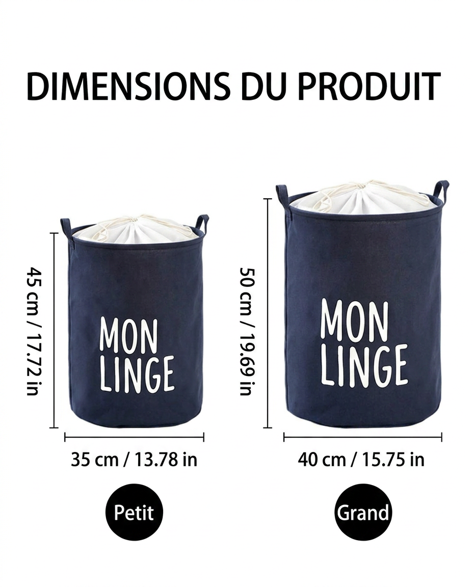 Panier à linge sale pliable