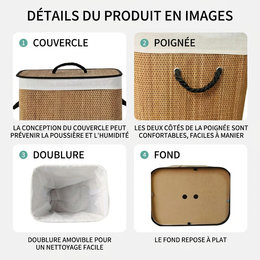 Panier à linge sale design