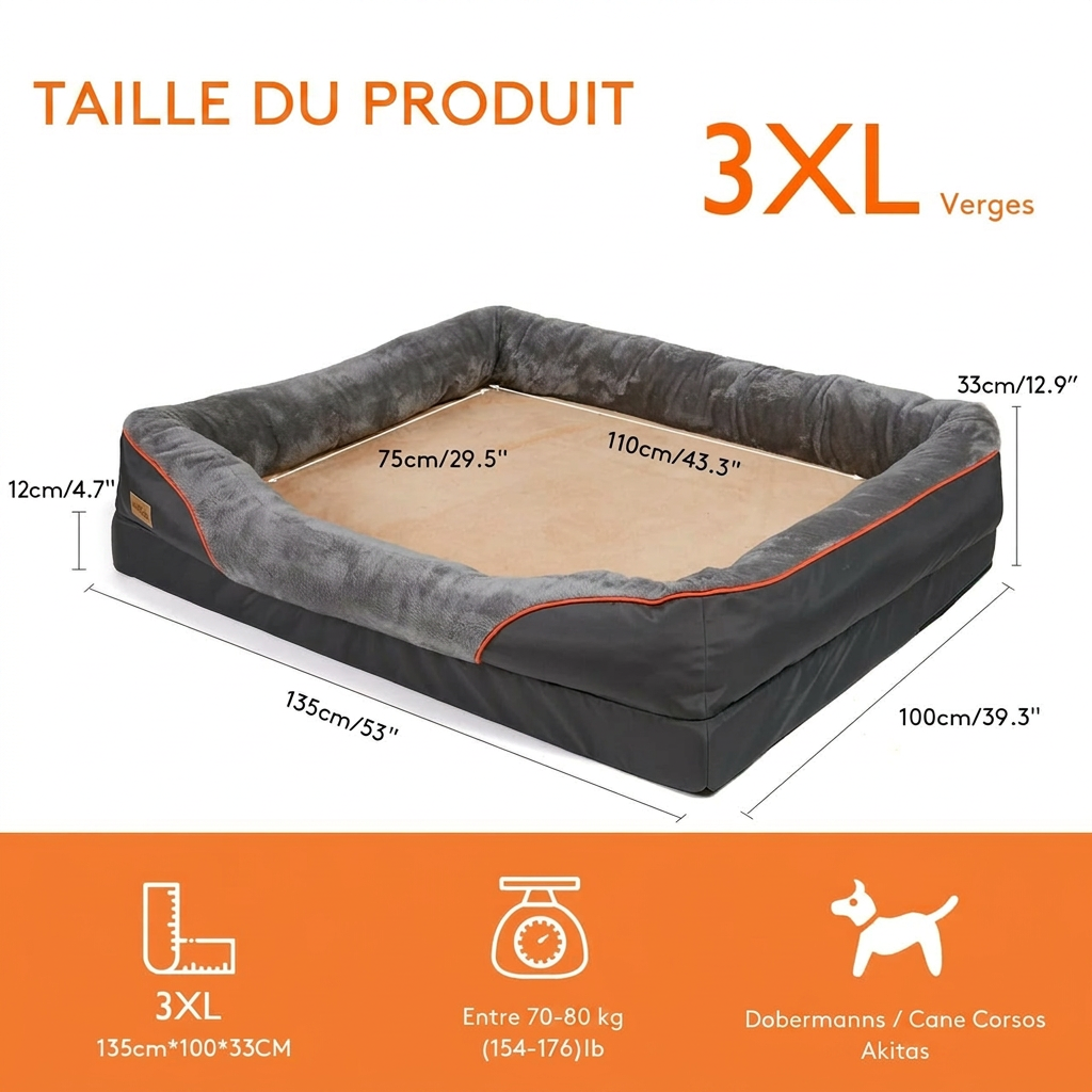 Panier pour chien XXL déhoussable