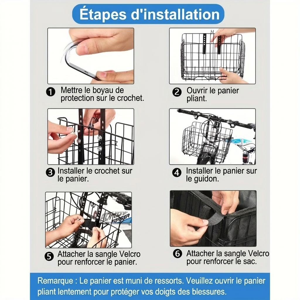 Panier porte bagage vélo