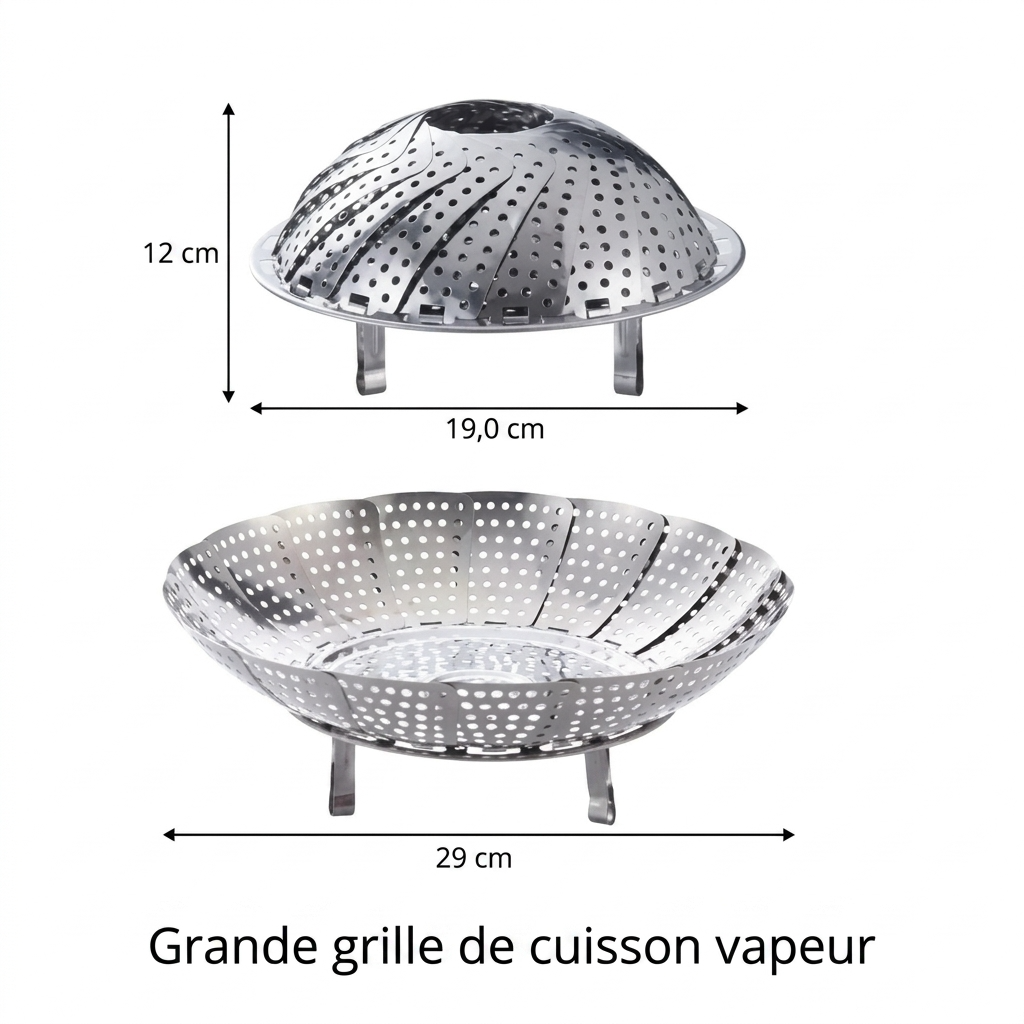 Panier vapeur inox