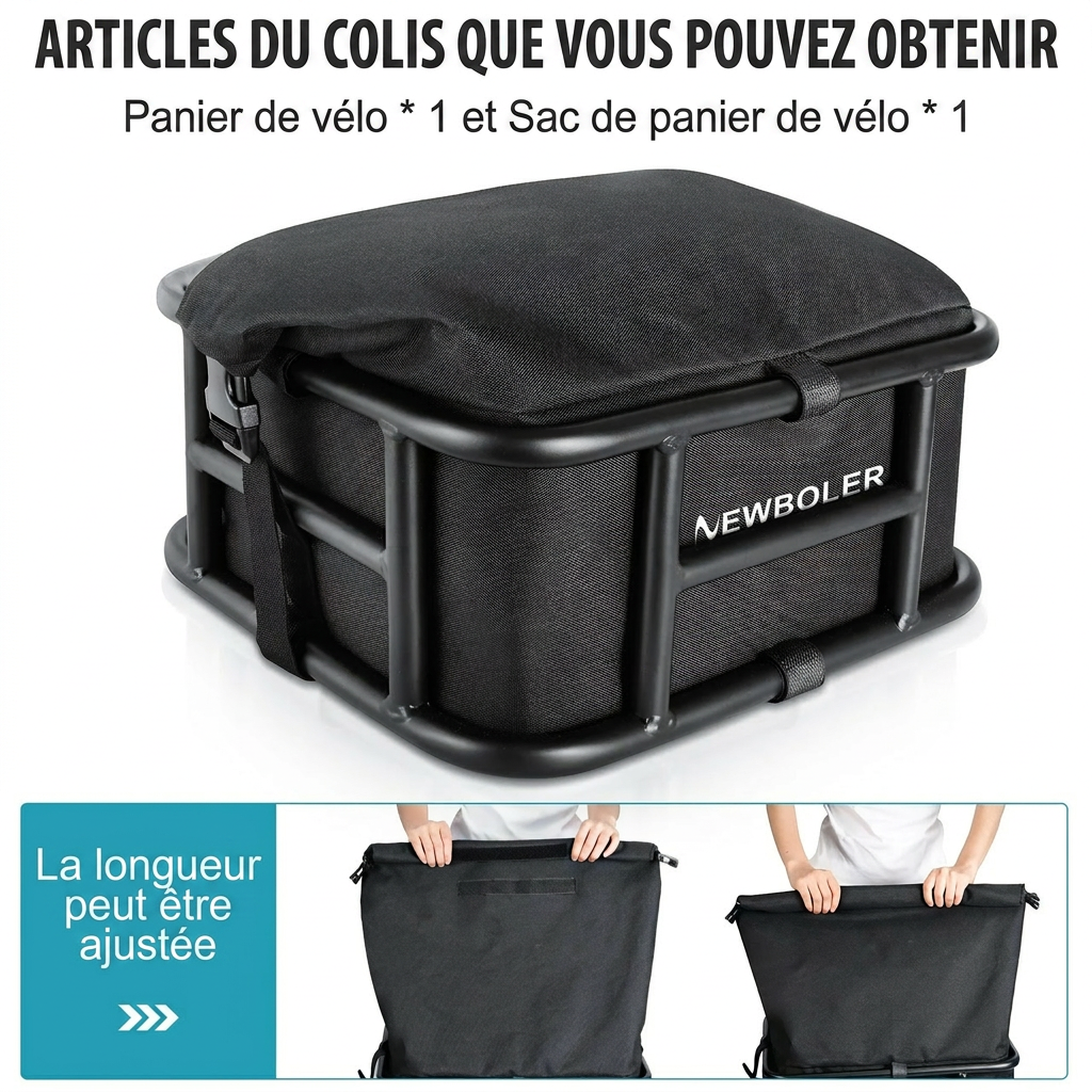 Panier arrière pour vélo