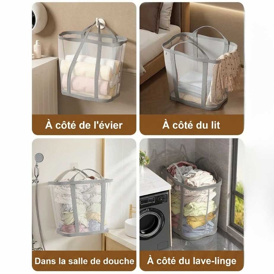 Panier à linge sale étroit