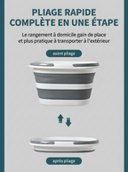 Panier à linge plastique pliable