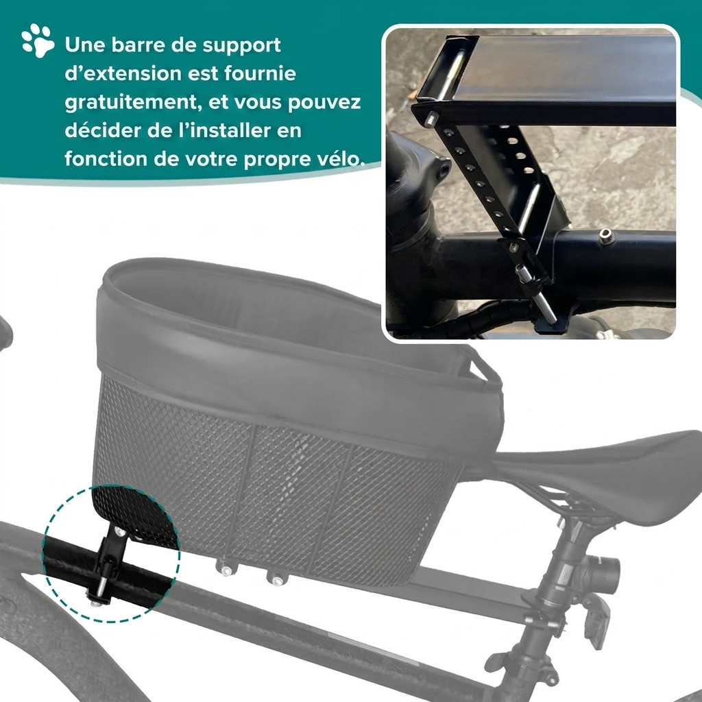 Panier de transport chien pour vélo