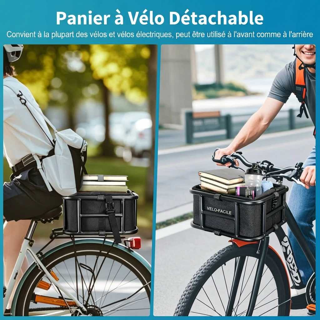 Panier arrière pour vélo