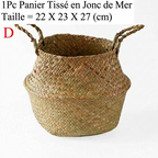 Grand panier en osier pour plante
