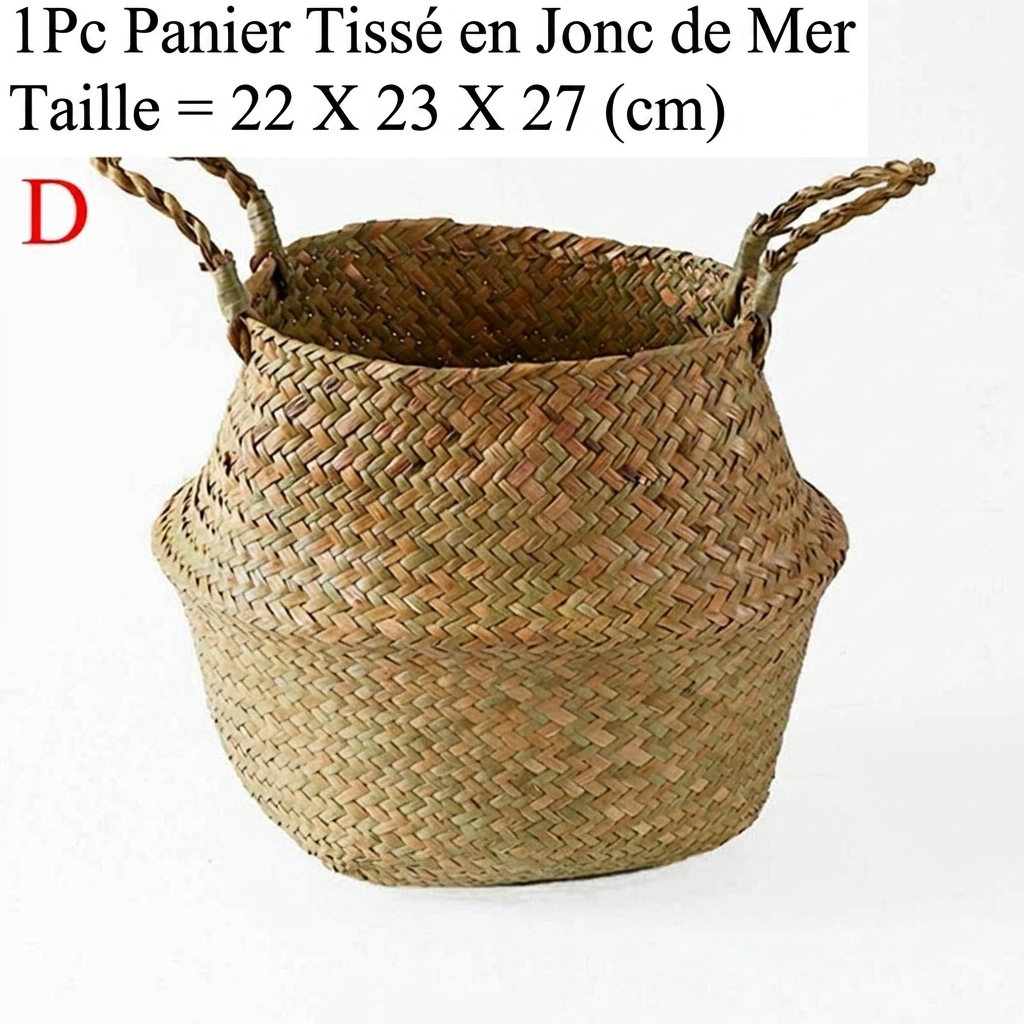 Grand panier en osier pour plante