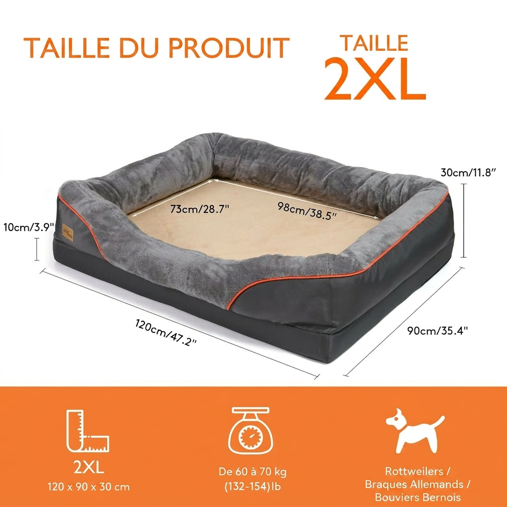 Panier pour chien XXL déhoussable