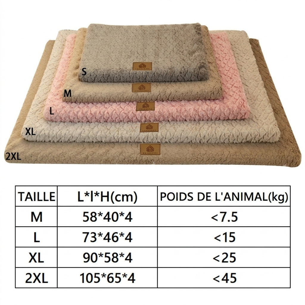 Panier orthopédique pour chien déhoussable