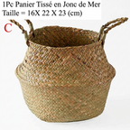 Grand panier en osier pour plante