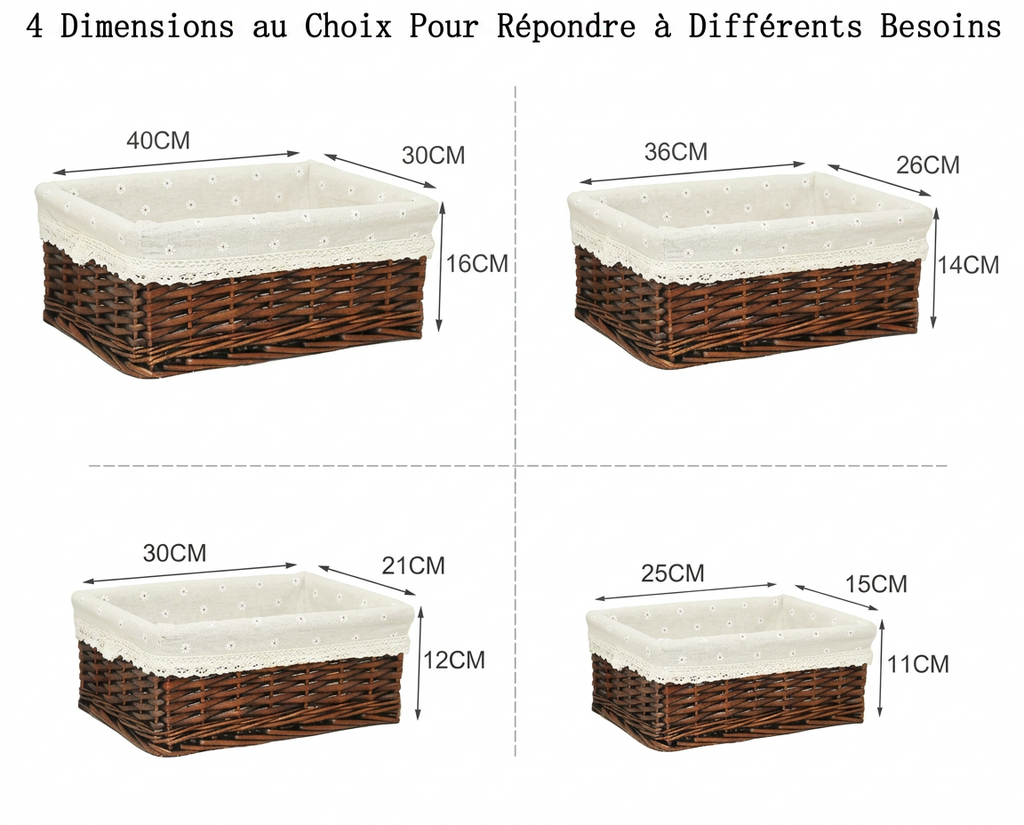 Grand panier en rotin