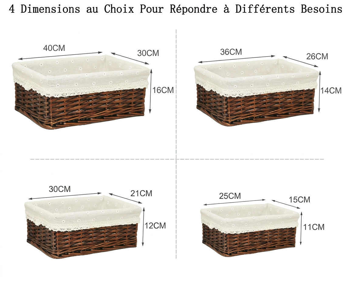 Grand panier en rotin