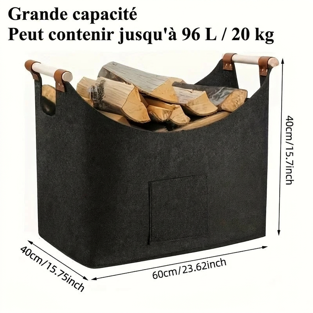 Panier à bois intérieur
