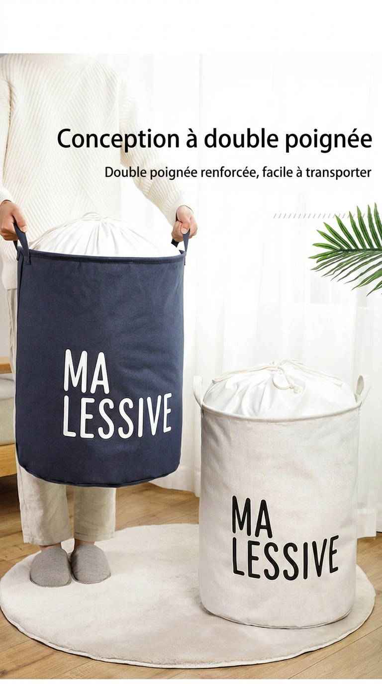 Panier à linge sale pliable