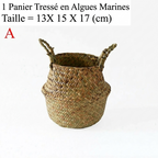 Grand panier en osier pour plante