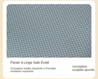 Panier à linge en tissu pliable