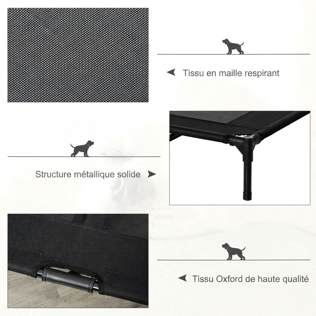 Panier pour chien XXL en plastique