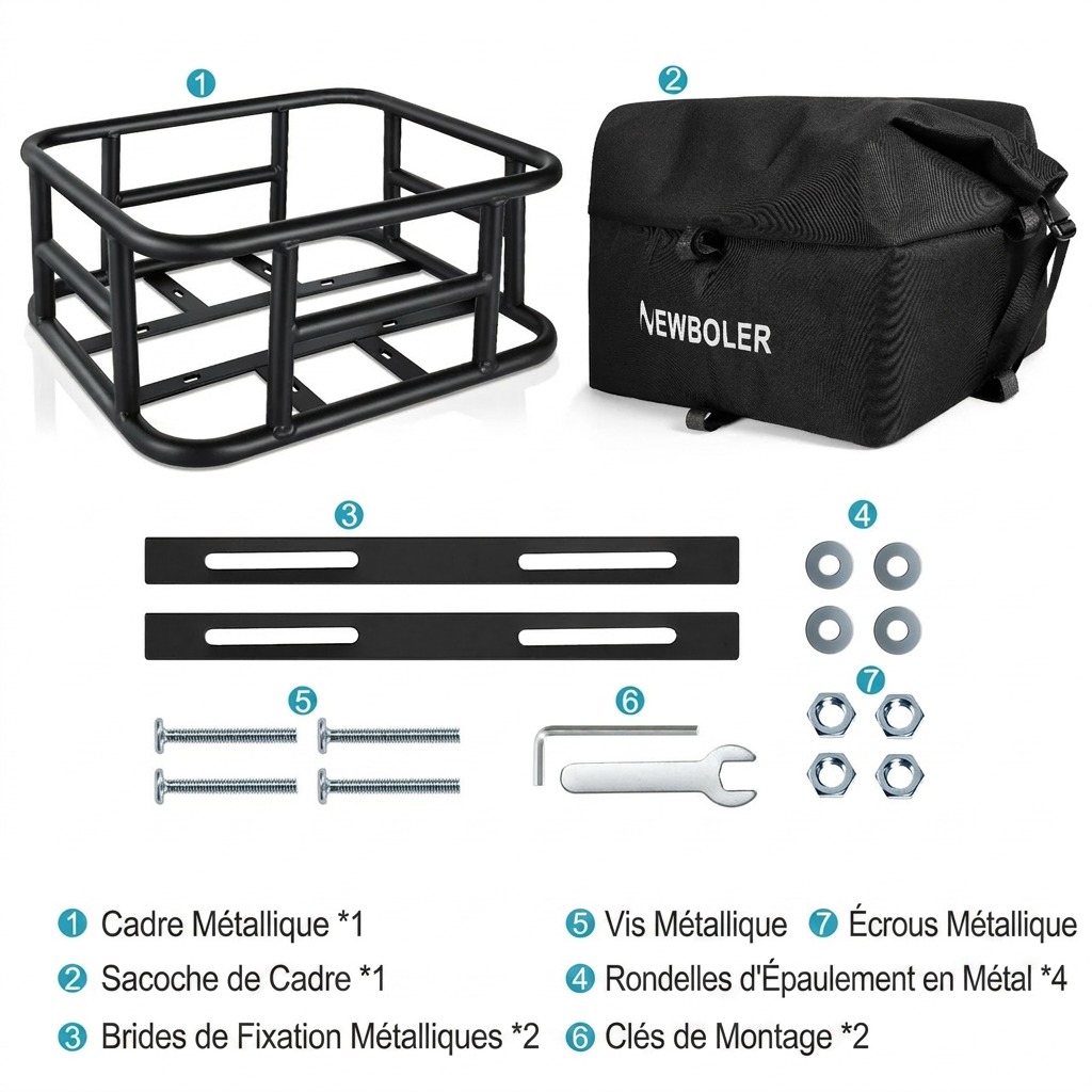 Panier arrière pour vélo