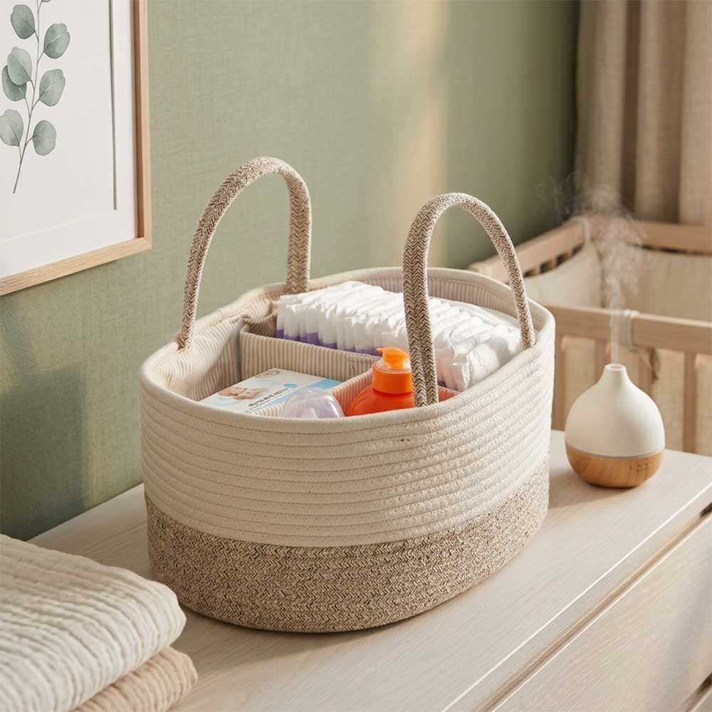 Panier de rangement pour bébé et table à langer