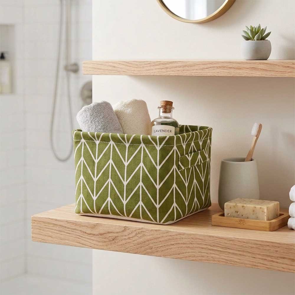 Petit panier de rangement salle de bain