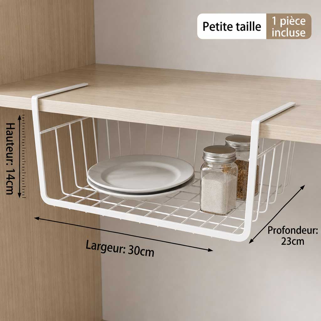 Panier de rangement suspendu