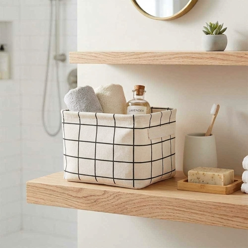 Petit panier de rangement salle de bain
