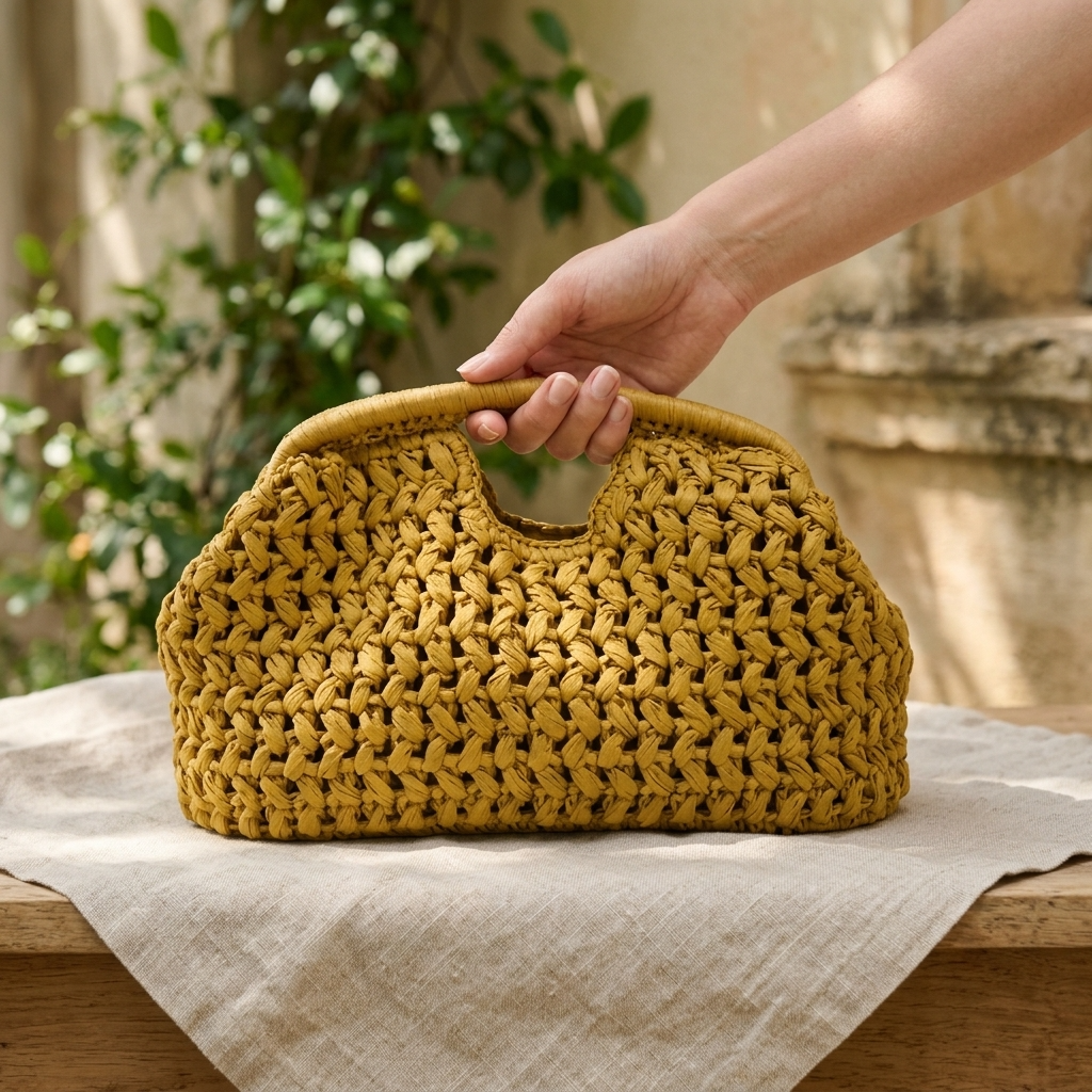 Panier en osier sac à main