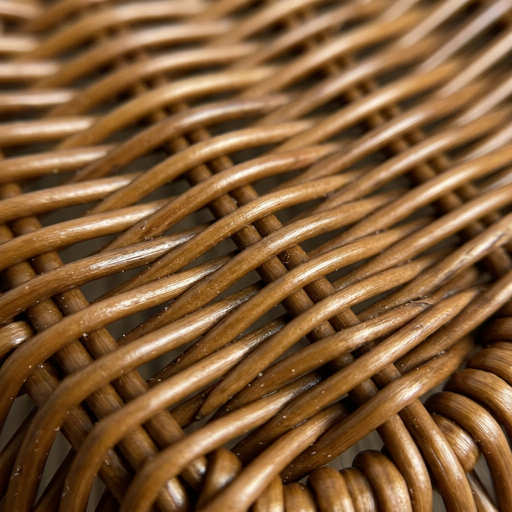 Panière en rotin