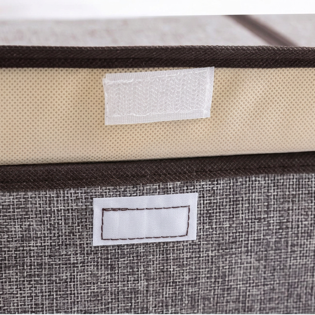 Grand panier de rangement avec couvercle