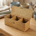 Petit panier de rangement avec couvercle