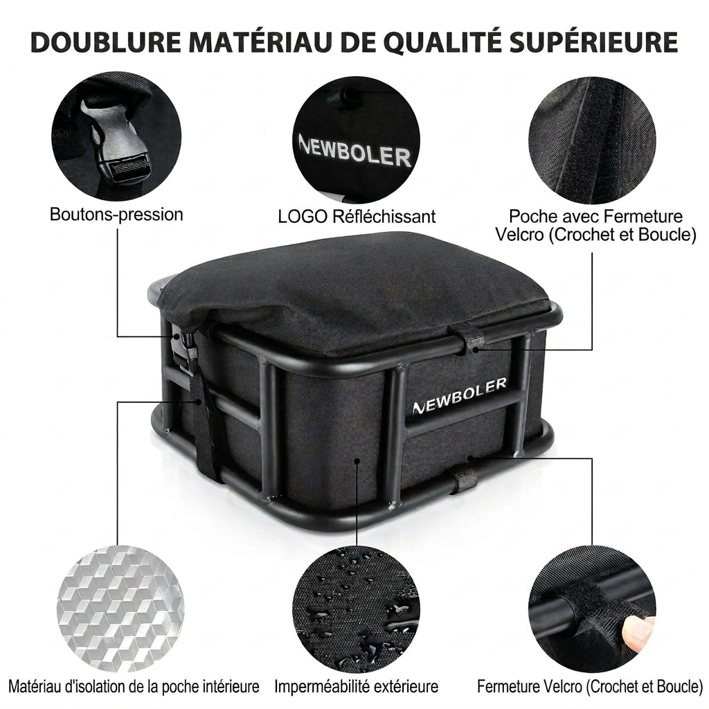 Panier arrière pour vélo