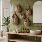 Panier mural en osier